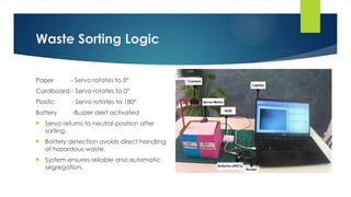 AI-Powered Automatic Waste Segregation System Using Arduino UNO Q | PPTX