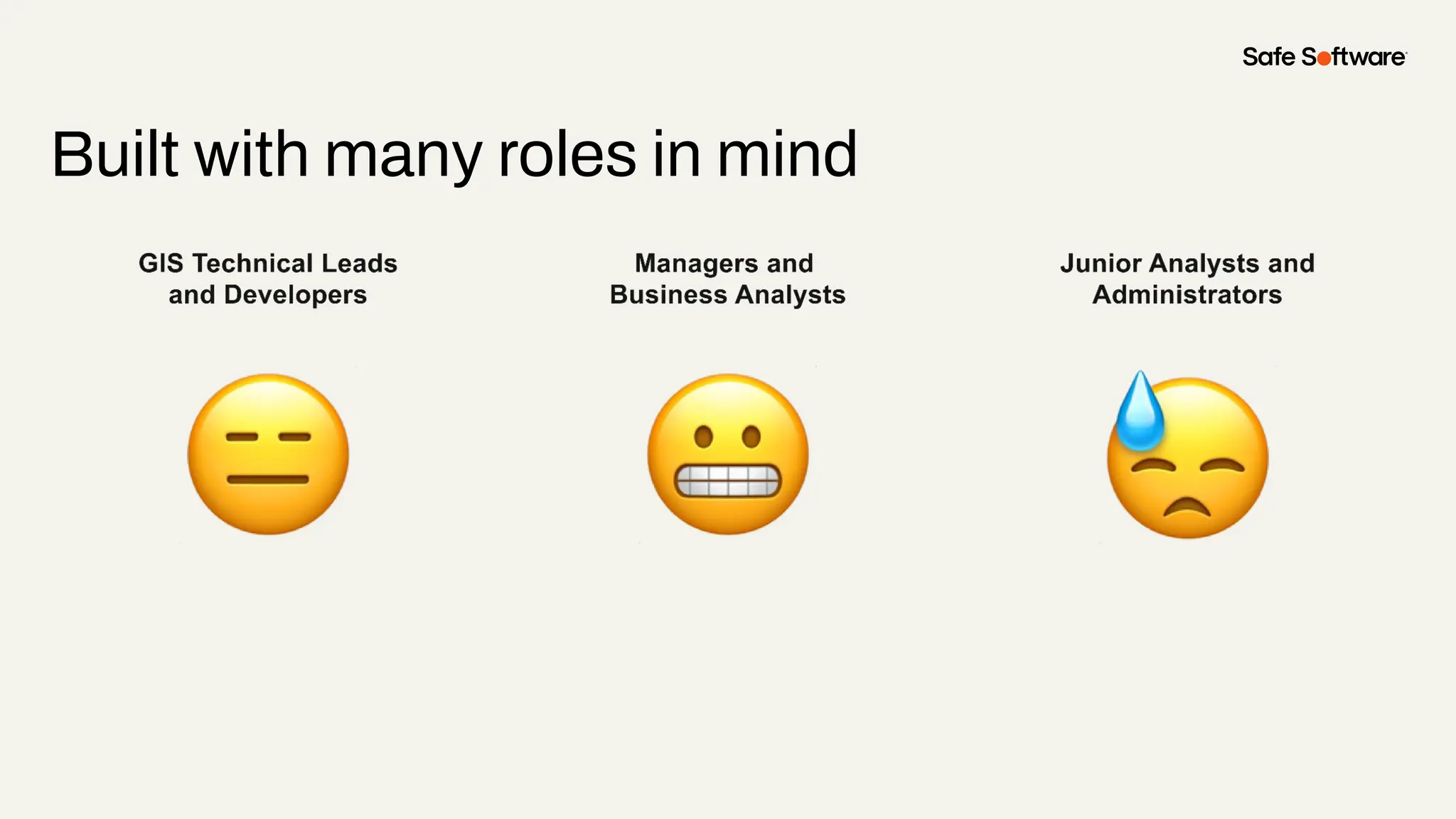 Built with many roles in mind
 