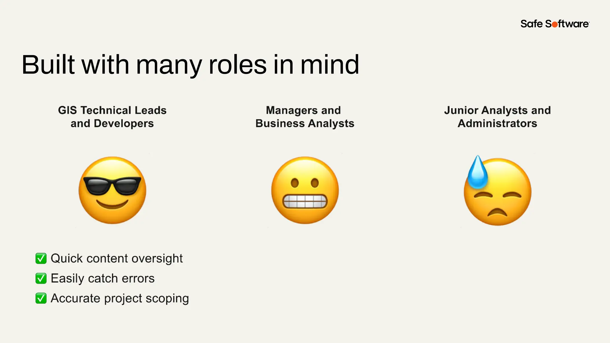 Built with many roles in mind
 