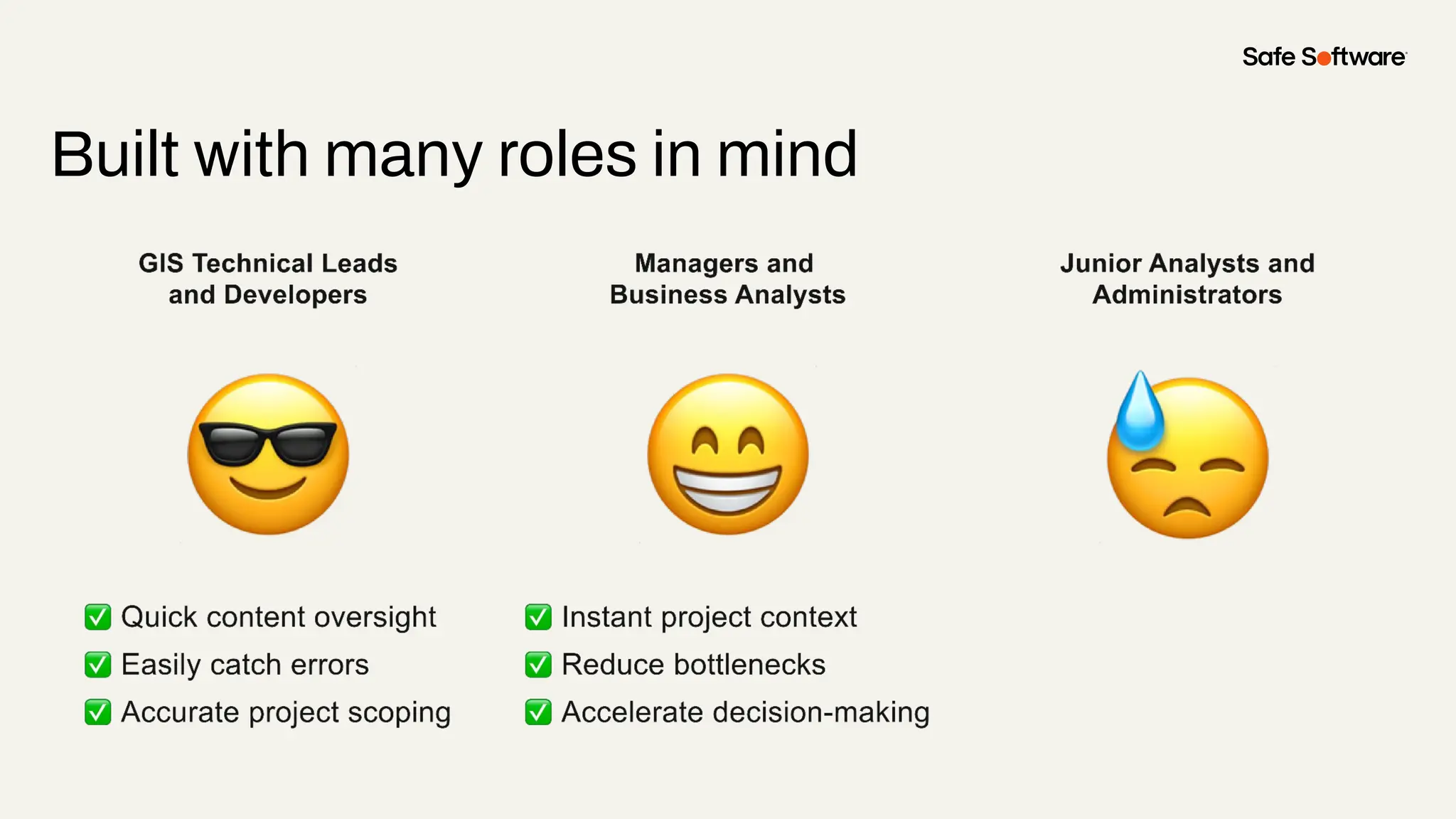 Built with many roles in mind
 