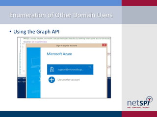 Enumeration of Other Domain Users
• Using the Graph API
 