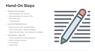 Automating Clinical Workflows with the VarSeq Suite | PDF