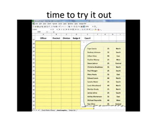 Automating data entry in excel | PPTX