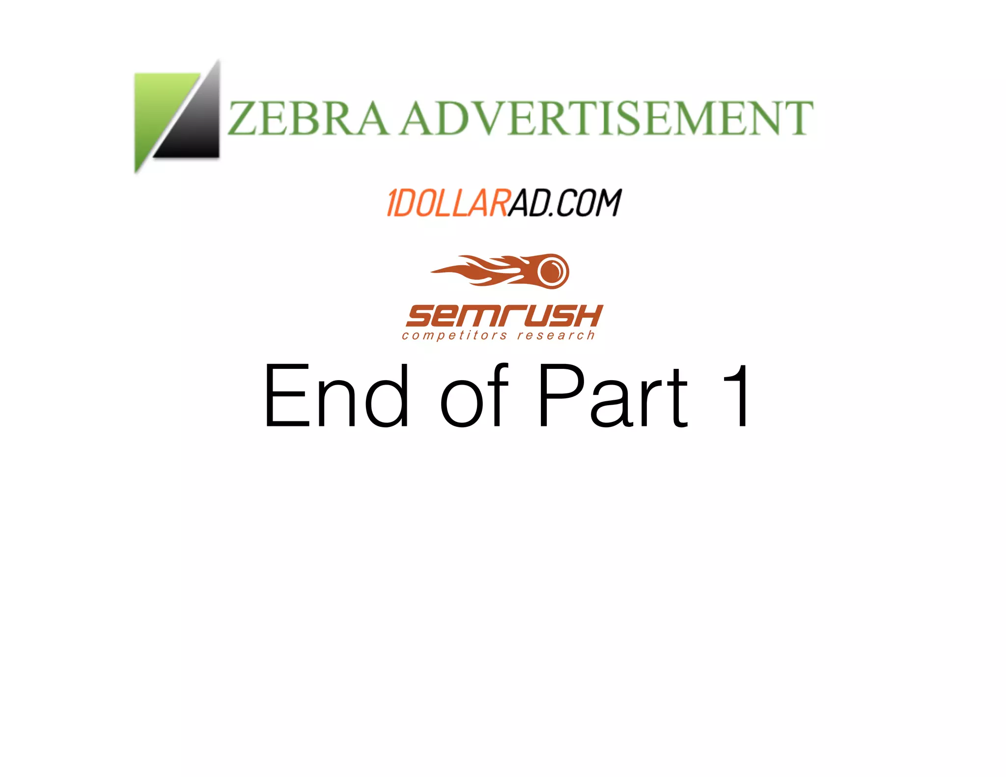 End of Part 1 
 