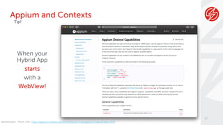 Automating Hybrid Applications with Appium | PDF