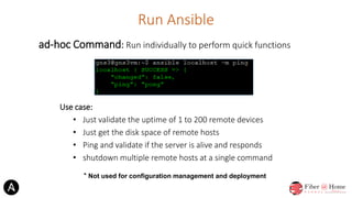 Automating Network Infrastructure : Ansible | PPT