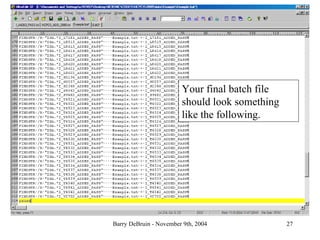 Processing Test Files Automating Test File Creation | PPT