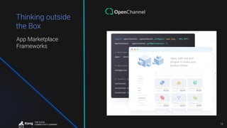 THE CLOUD
CONNECTIVITY COMPANY
Thinking outside
the Box
App Marketplace
Frameworks
18
 