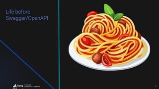 THE CLOUD
CONNECTIVITY COMPANY
Life before
Swagger/OpenAPI
4
 
