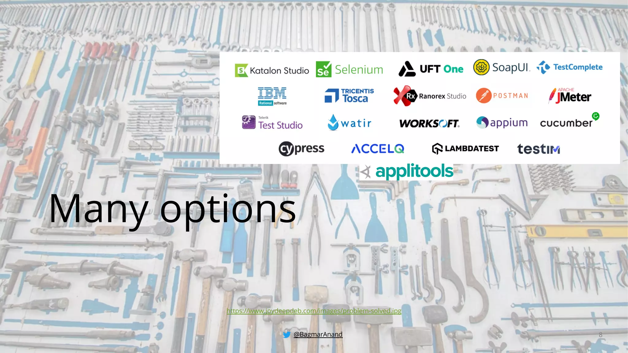 @BagmarAnand 8
Many options
https://www.joydeepdeb.com/images/problem-solved.jpg
 