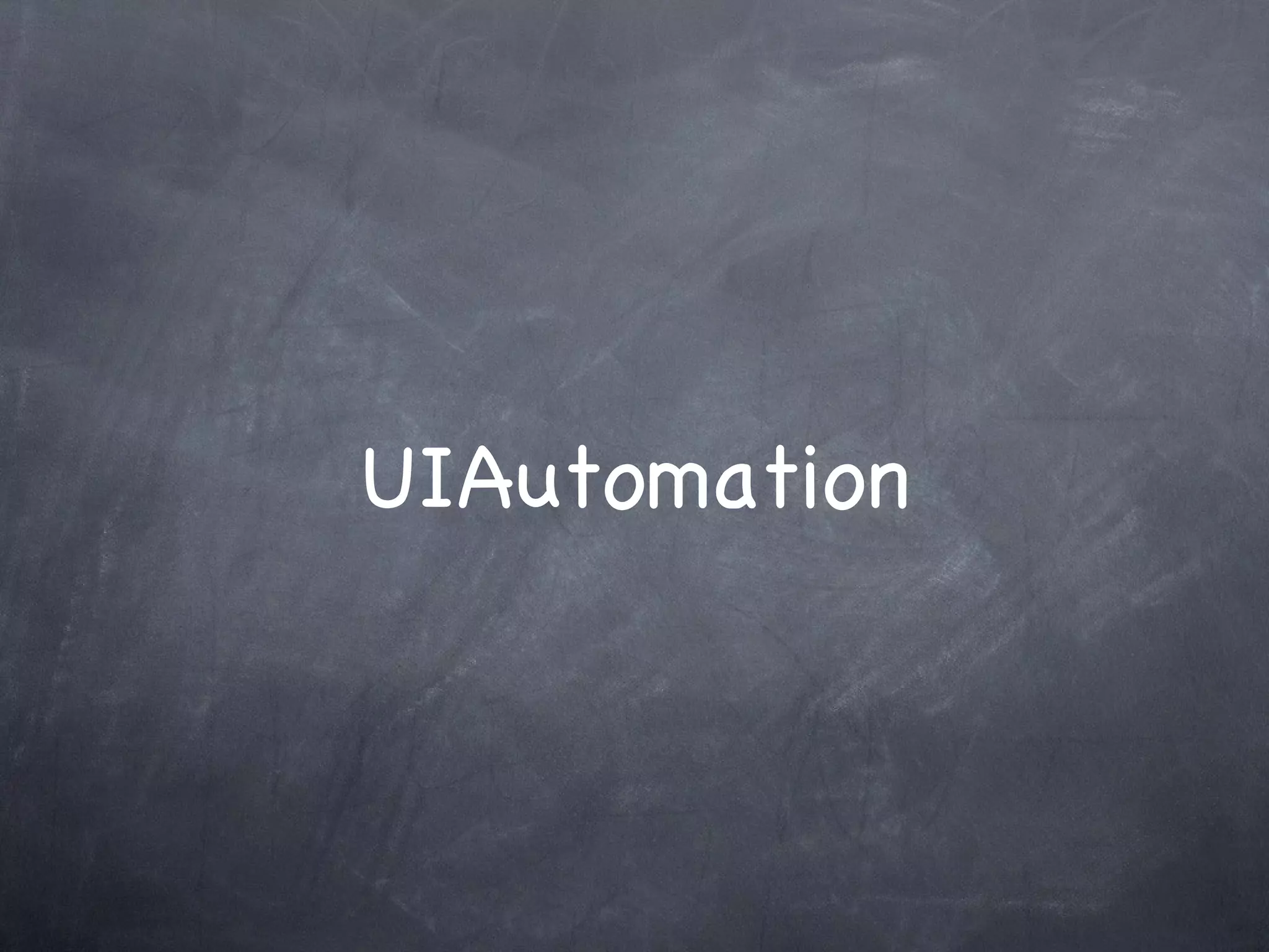 UIAutomation 
