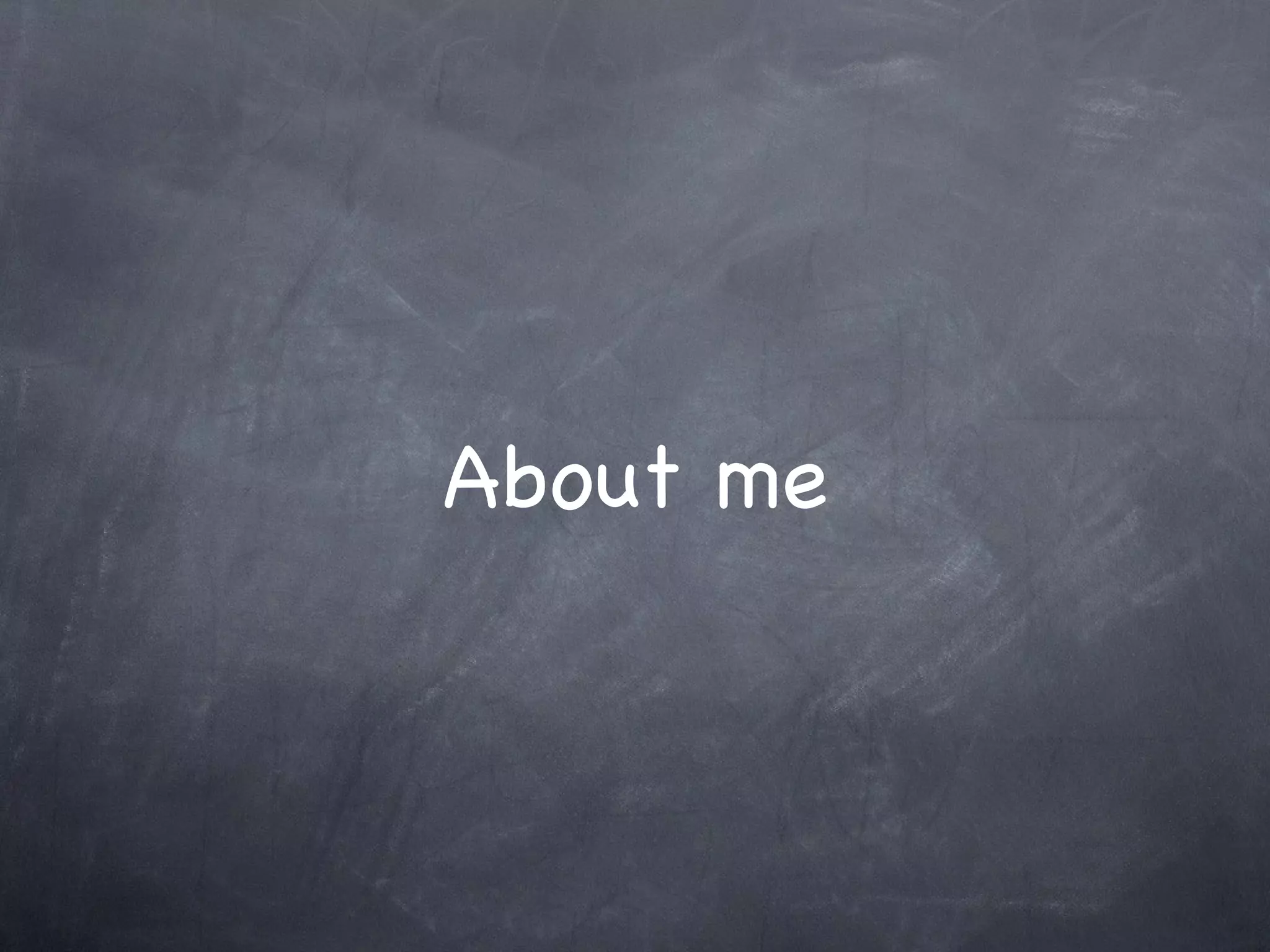 About me 