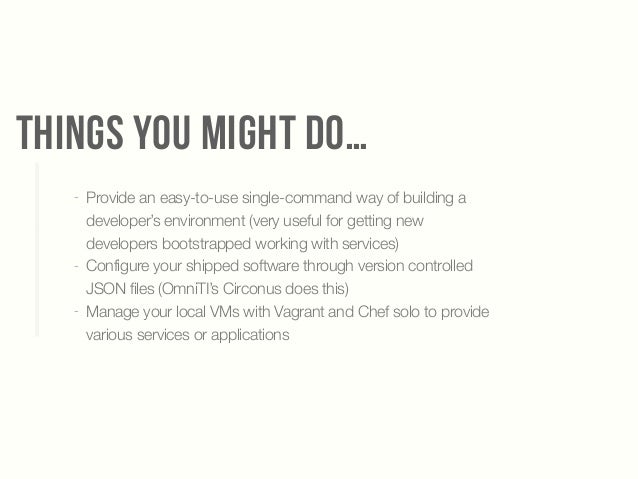 Automating your infrastructure with Chef