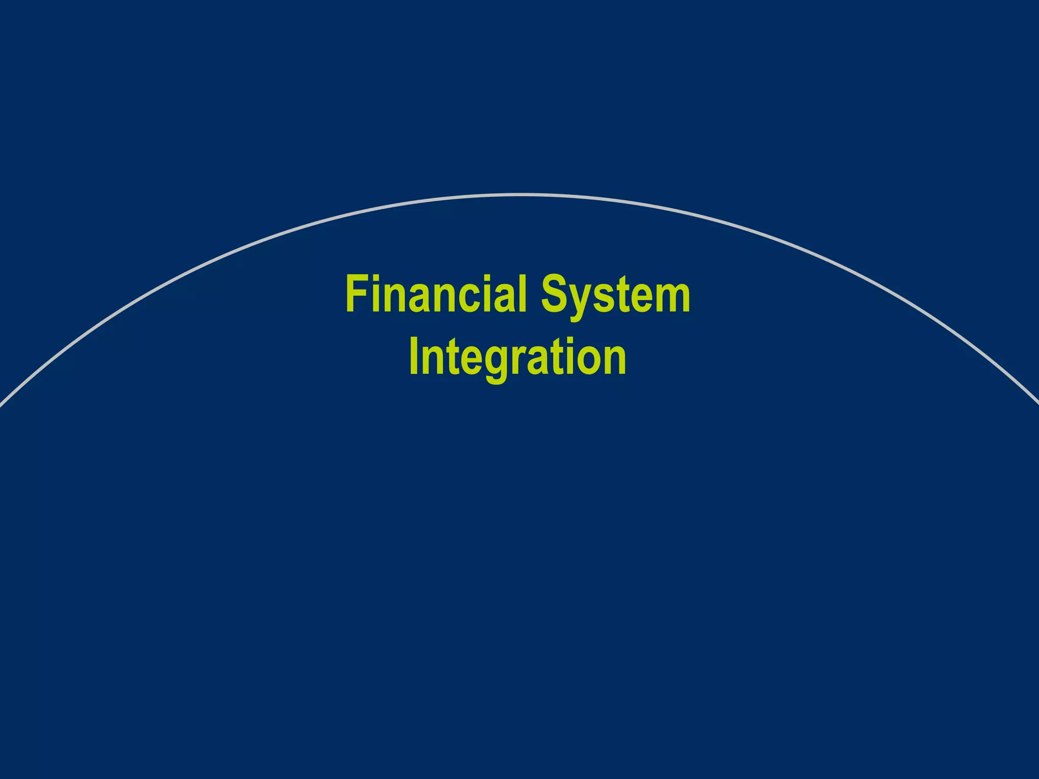 Financial System Integration 