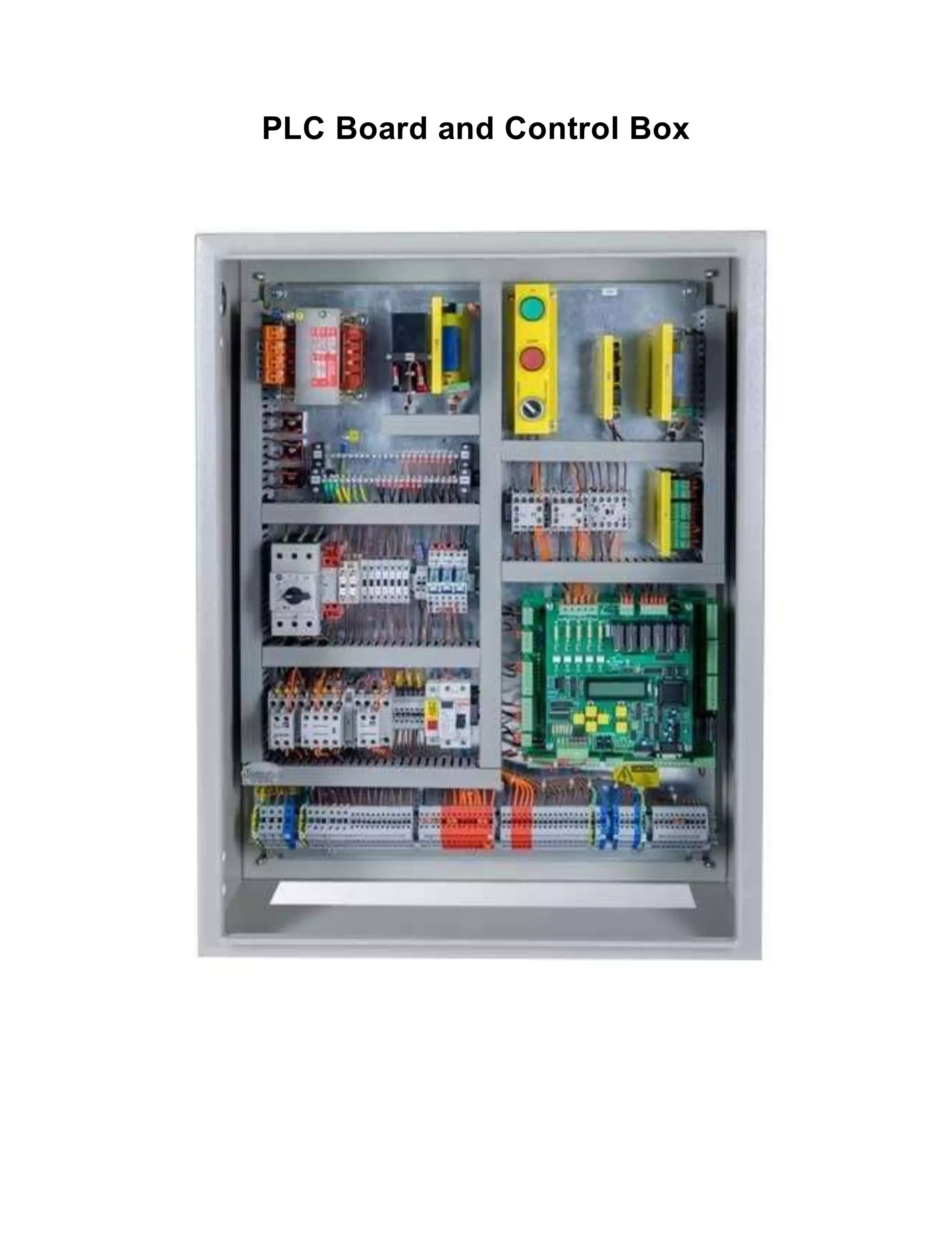 PLC Board and Control Box
 