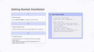 Automation Framework Basics (Playwright with Java) | PPTX