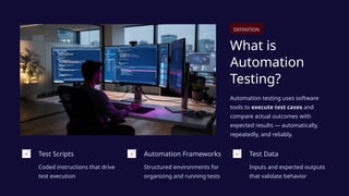 Repeatable Testing Automation-Testing plays a crucial role in accelerating software ...
