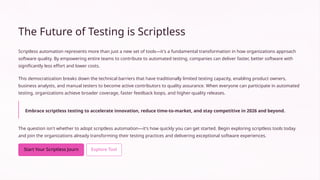 Automation Testing Overview & Scriptless Concept | PPTX
