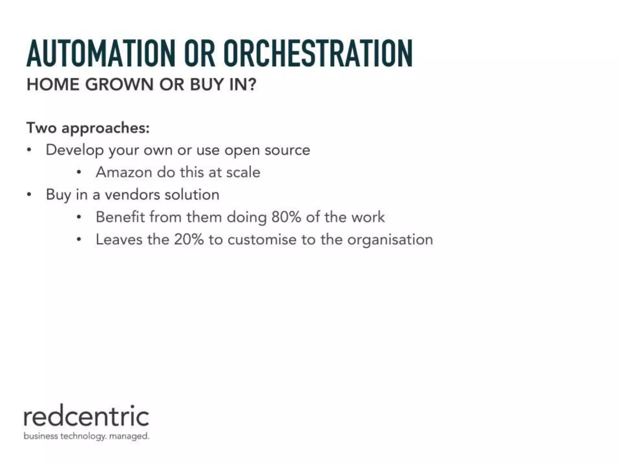Using Automation and Orchestration in IT service provision
