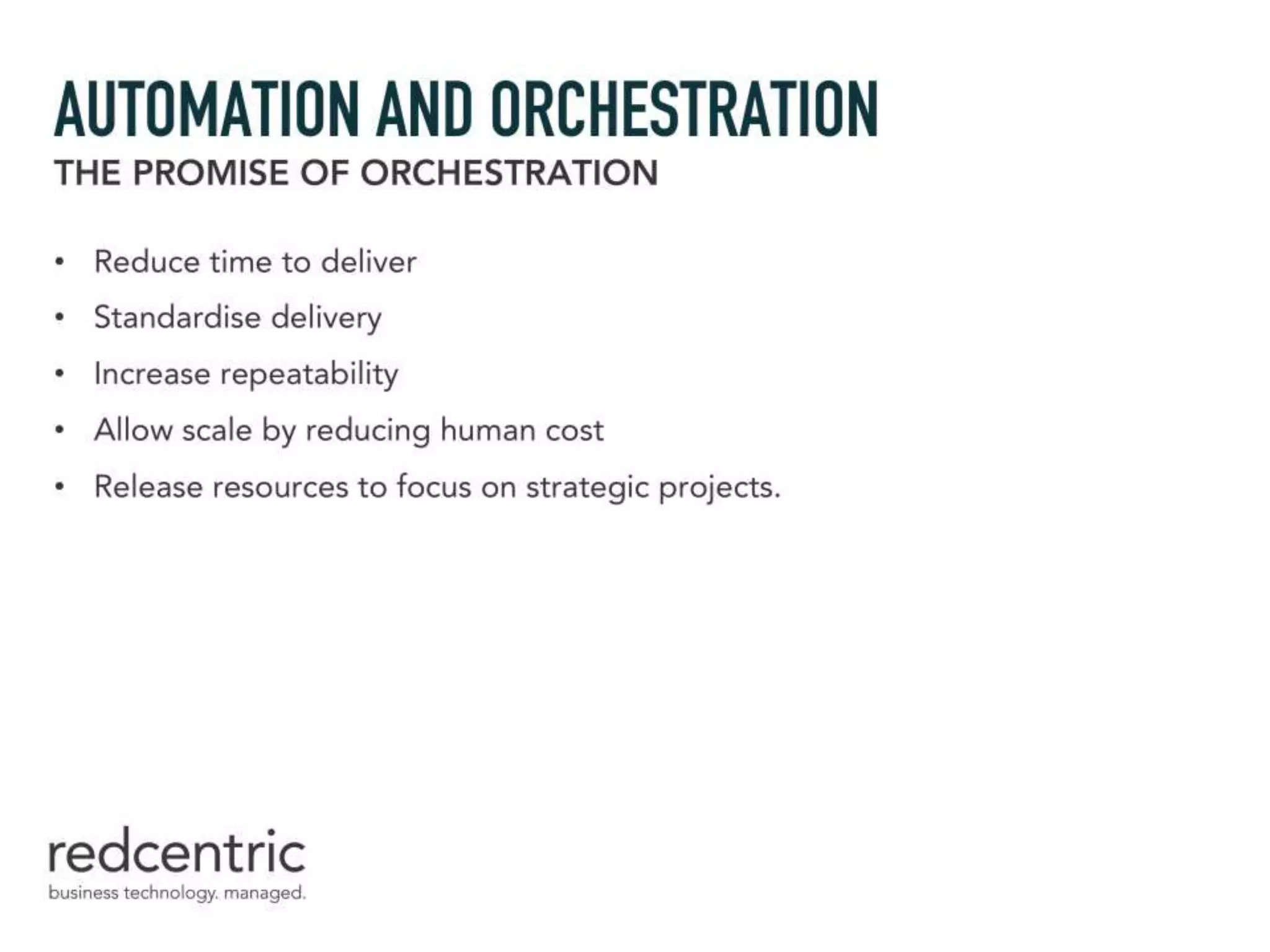 Using Automation and Orchestration in IT service provision