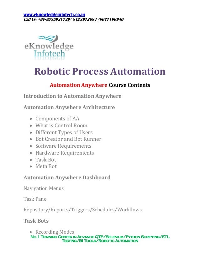robotic process automation automation anywhere