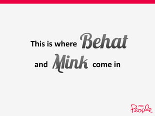 This is where 
and come in 
 