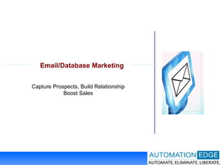 Capture Prospects, Build Relationship Boost Sales Email/Database Marketing 