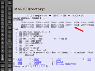 MARC Directory:
 
