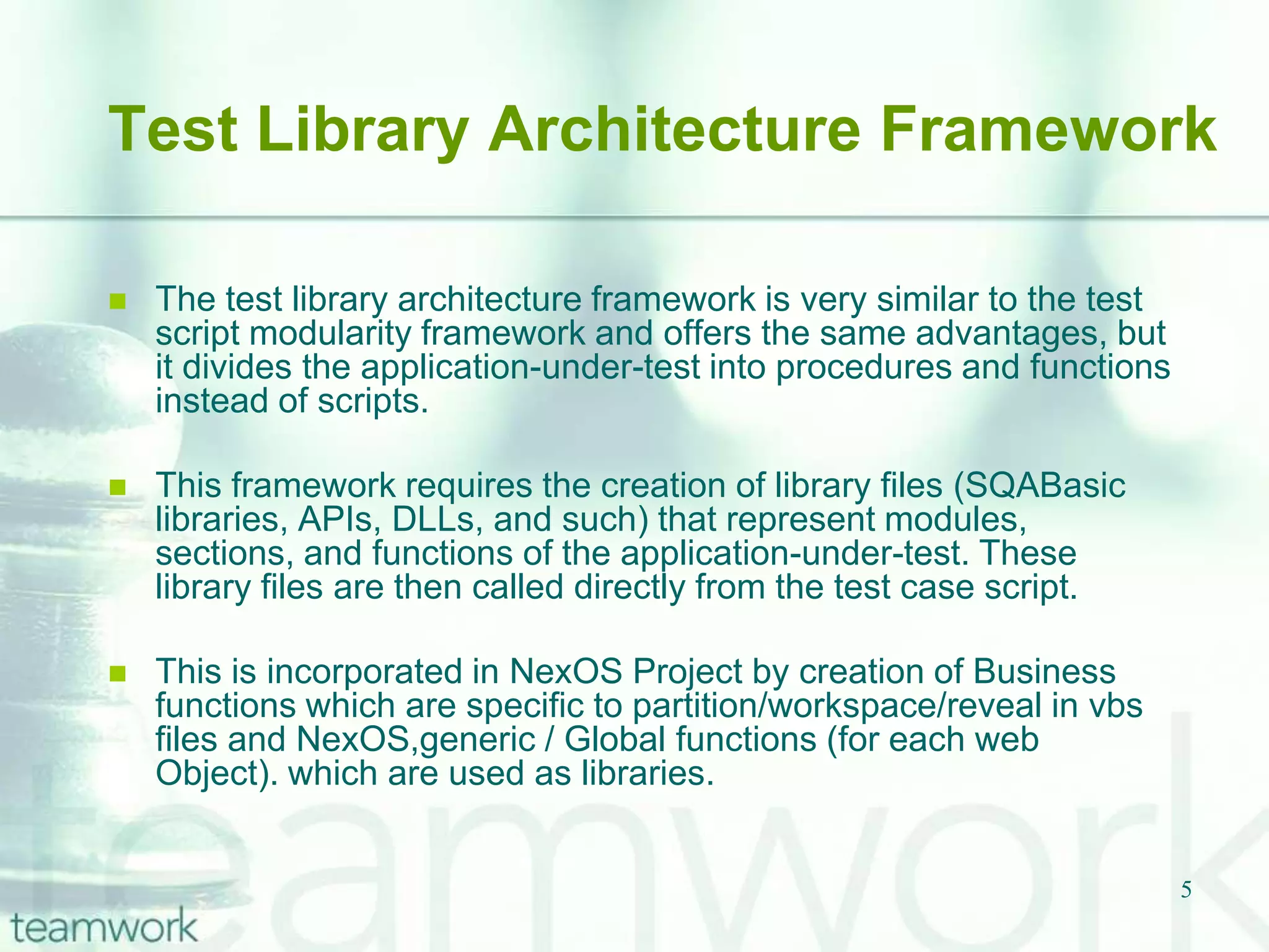 The Data-Driven Testing Framework 
