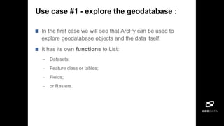 Automation in ArcGIS using Arcpy | PDF