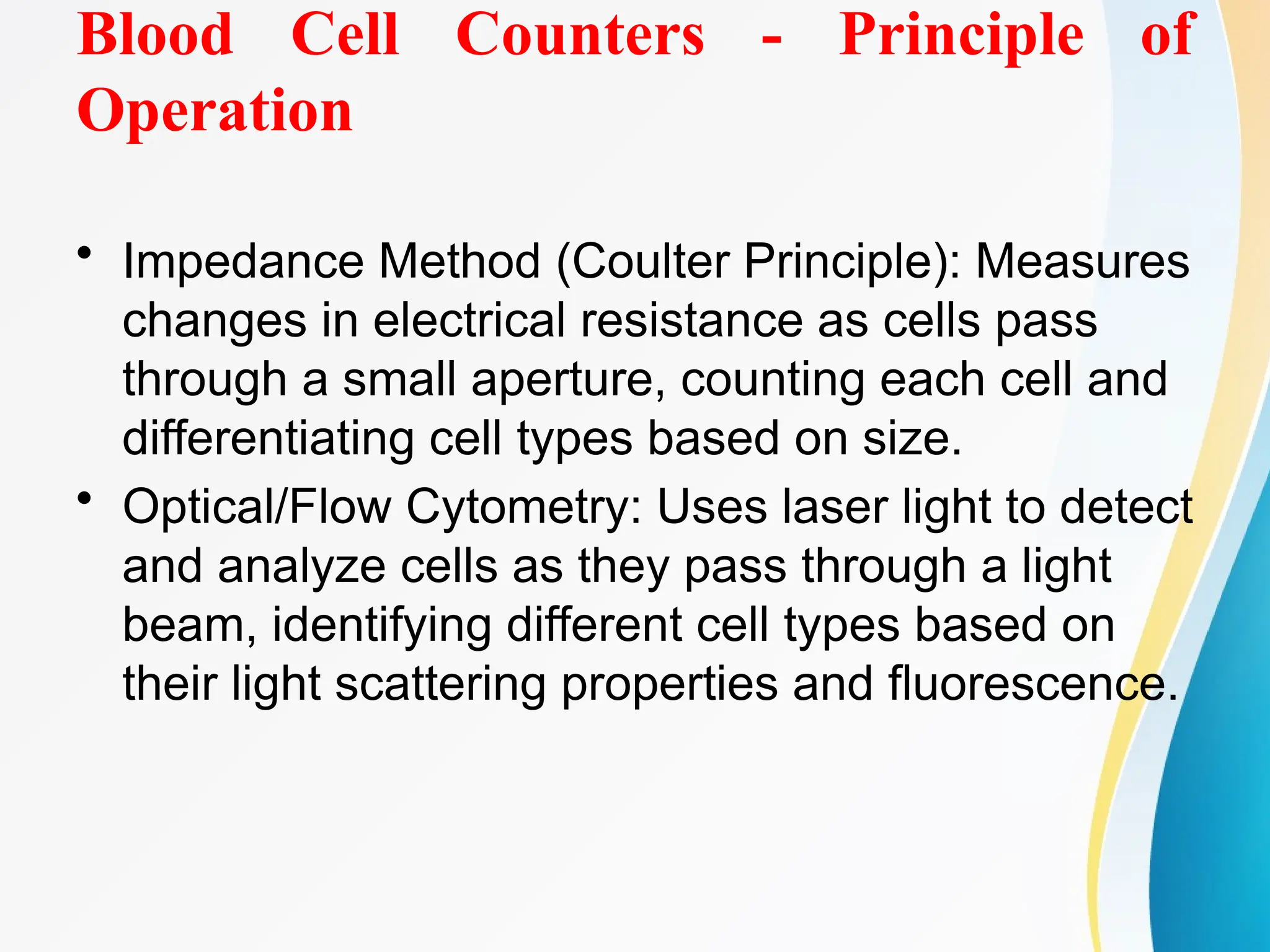 Basic Concept of Automation in Hematology pptx | PPTX