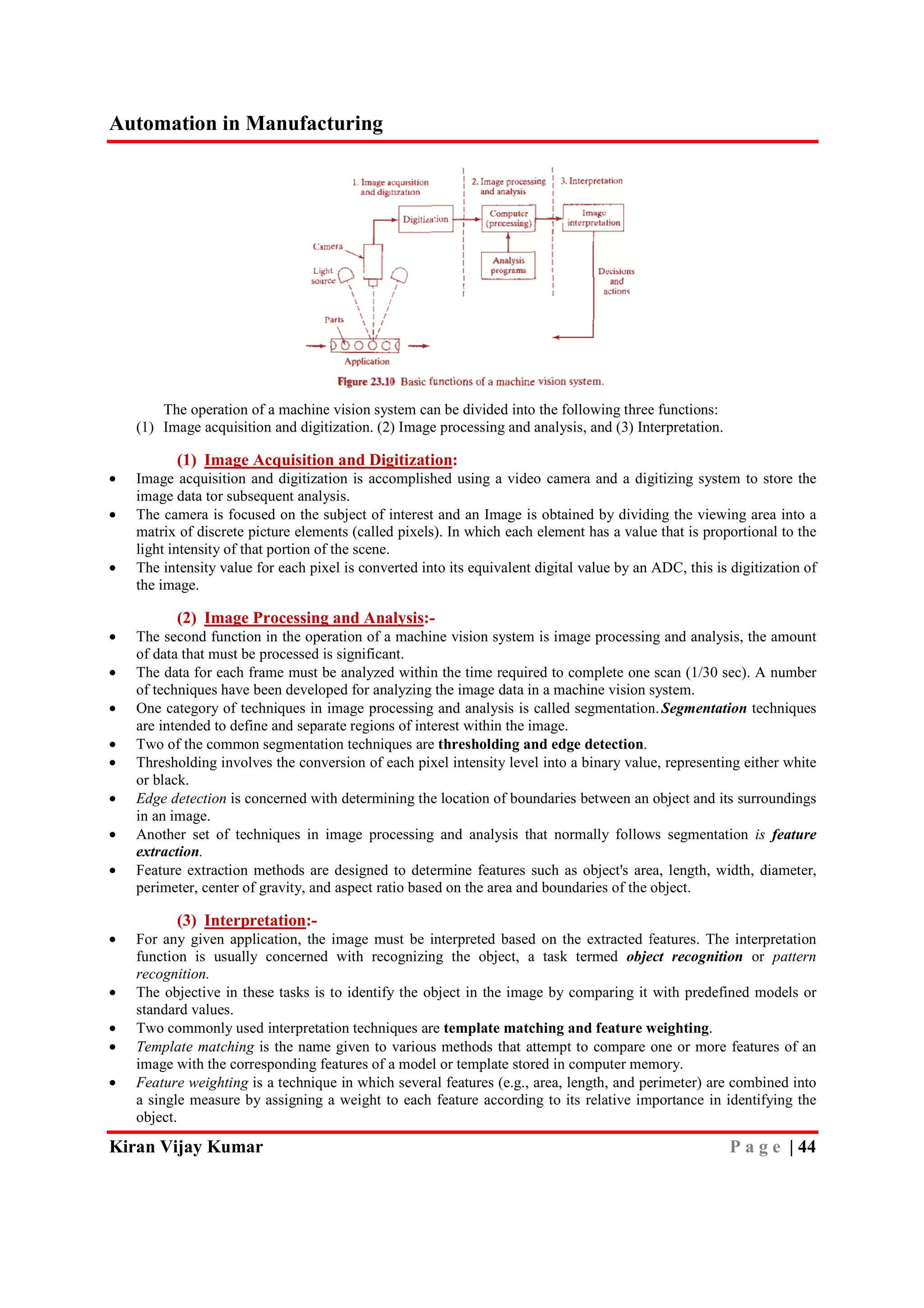 Automation in manufacturing five unit vtu, mechanical engineering notes ...