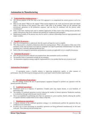 Automation in manufacturing five unit vtu, mechanical engineering notes ...