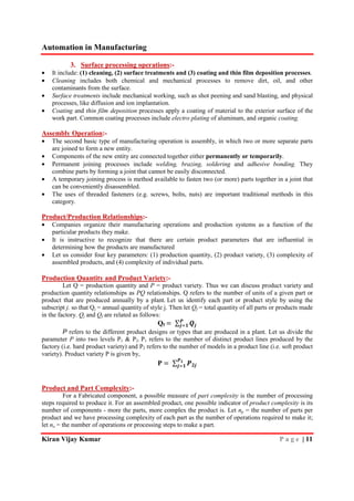 Automation in manufacturing five unit vtu, mechanical engineering notes ...