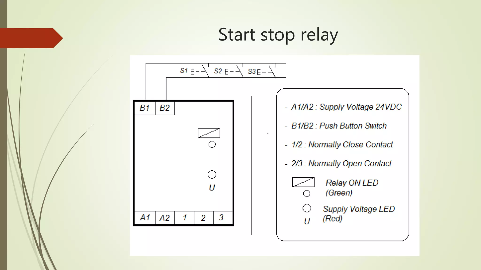Start stop relay
