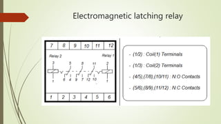 Electromagnetic latching relay
 