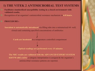 Vitek Method Automation of microbiology | PPT