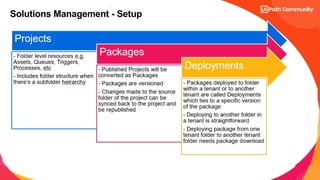 8
Solutions Management - Setup
 
