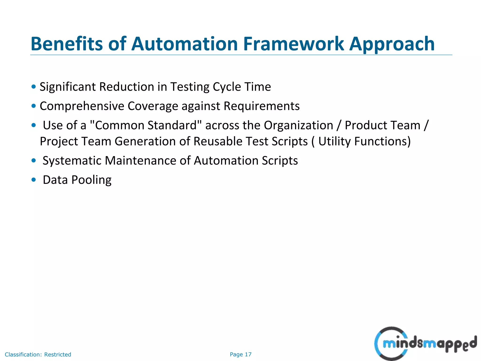 Automation test framework ppt