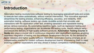 Automation Testing Course in Noida .pptx