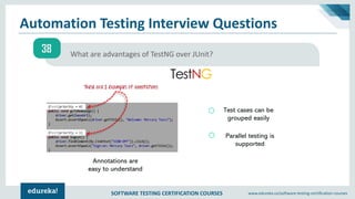 Test Automation Interview Questions and Answers | Edureka | PDF