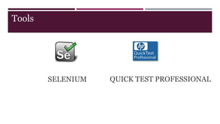 QUICK TEST PROFESSIONALSELENIUM
Tools
 