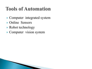 Automation & use of computer in food analysis | PPTX | Food Industry ...