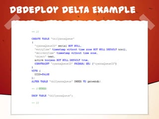 DbDeploy Delta Example
 