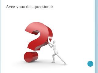 Avez-vous des questions?
 