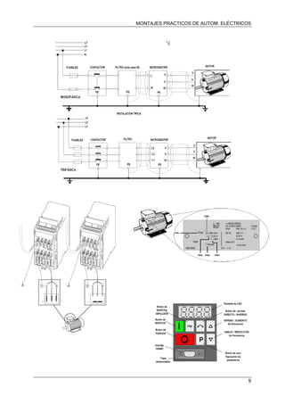 MONTAJES PRACTICOS DE AUTOM. ELÉCTRICOS
9
 