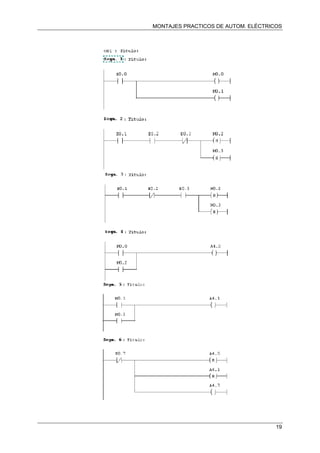MONTAJES PRACTICOS DE AUTOM. ELÉCTRICOS
19
 