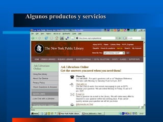 Algunos productos y servicios 