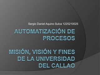 Sergio Daniel Aquino Sulca 1225210025
 