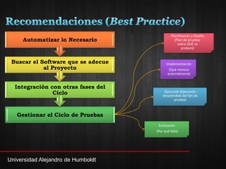 Automatizacion De Pruebas De Software
